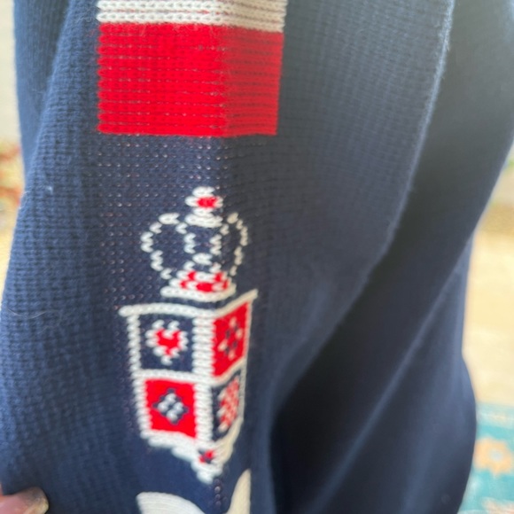 Vintage Jersild preppy knit sweater with coat of arms sleeve details - Picture 11 of 15